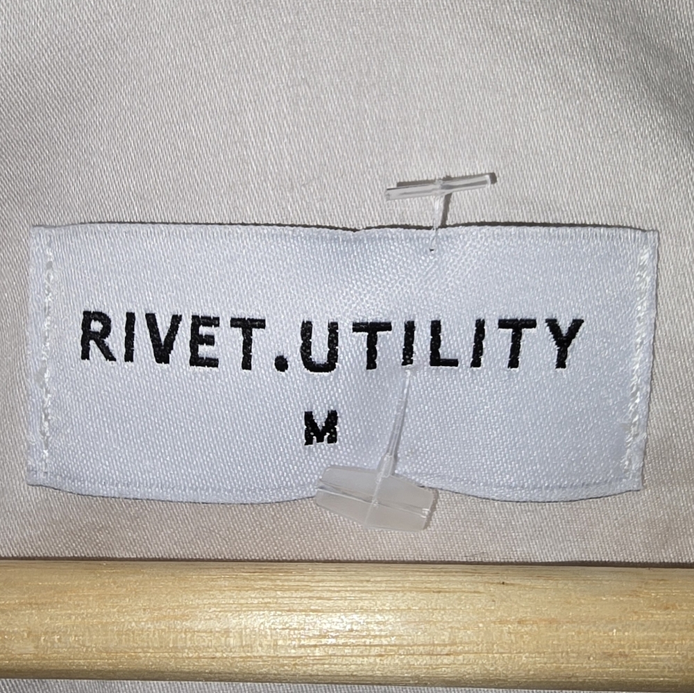 Rivet.Utility Lounger Champagne Jumpsuit Size M - Picture 2 of 6